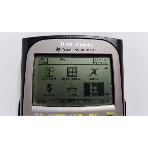 TEXAS INSTRUMENTS TI-89 TITANIUM GRRAPHING CALCULATOR WORKS NO BATTERY COVER - Picture 2 of 11